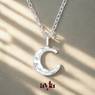 Colier din argint ASTRA cu semiluna