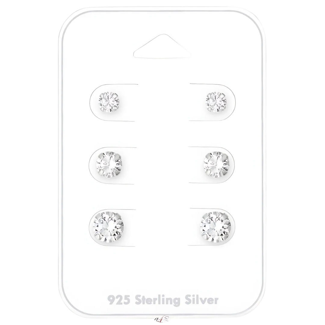 Set cercei din argint LUMIYA cu pietre zirconia