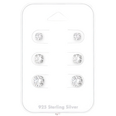 Set cercei din argint LUMIYA cu pietre zirconia