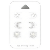 Set cercei din argint CELESTIAL