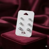 Set cercei din argint LUMIYA cu pietre zirconia