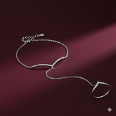 Brățară-inel din argint LUMIRA