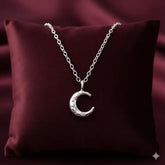 Colier din argint ASTRA cu semiluna
