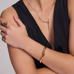 CRESSIDA Brățară Sculptată tip Cuff