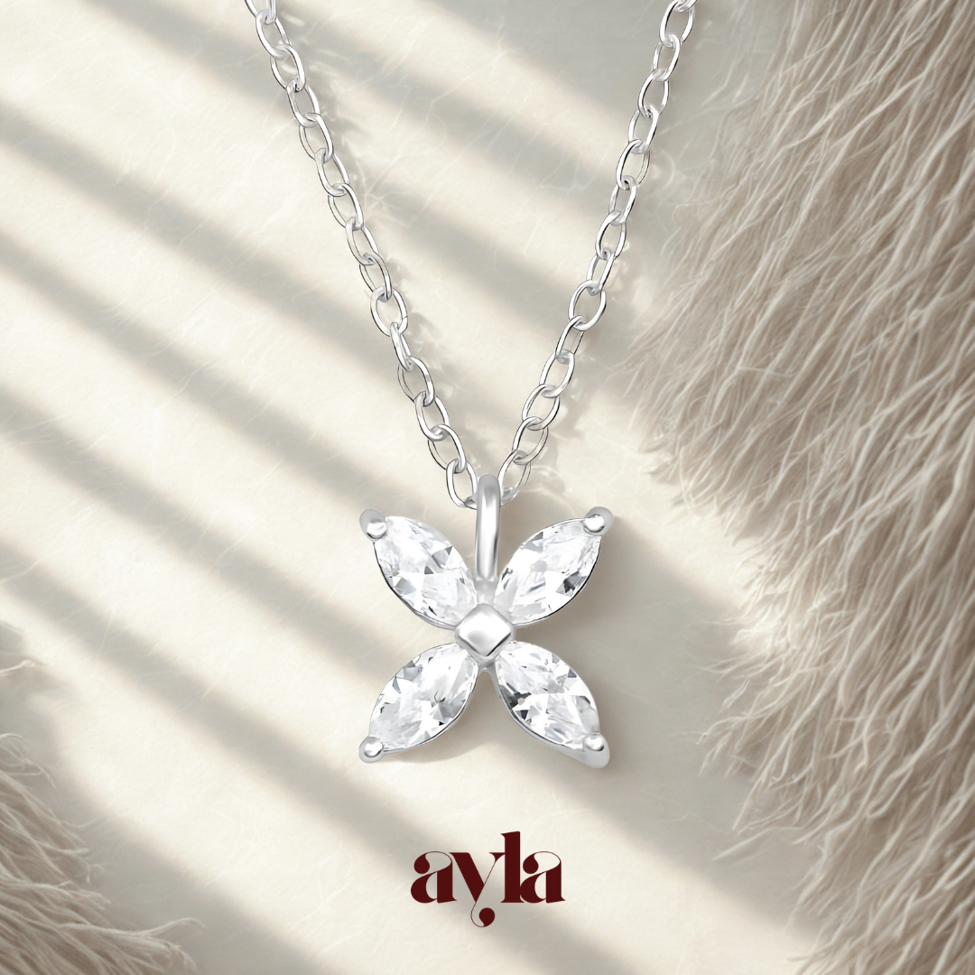 Colier din argint ADORA cu pietre zirconia