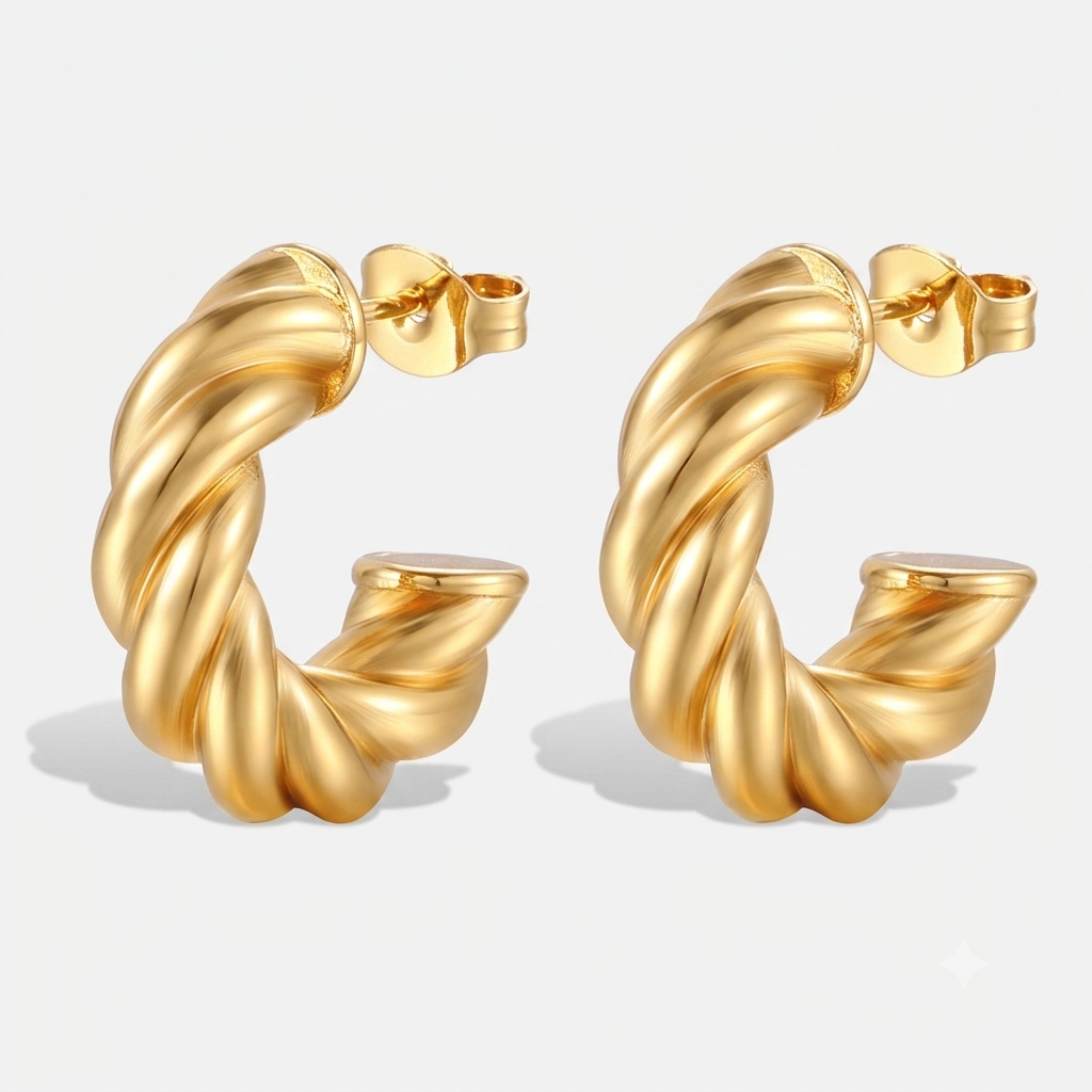 Cercei Twist Gold