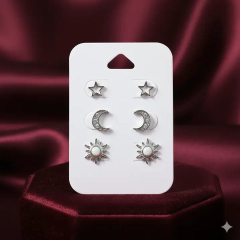 Set cercei din argint CELESTIAL