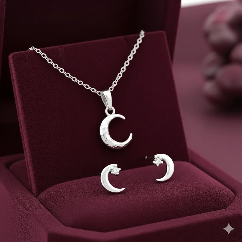 The Lunar Aura Set: Colierul ASTRA & Cerceii LUCIA