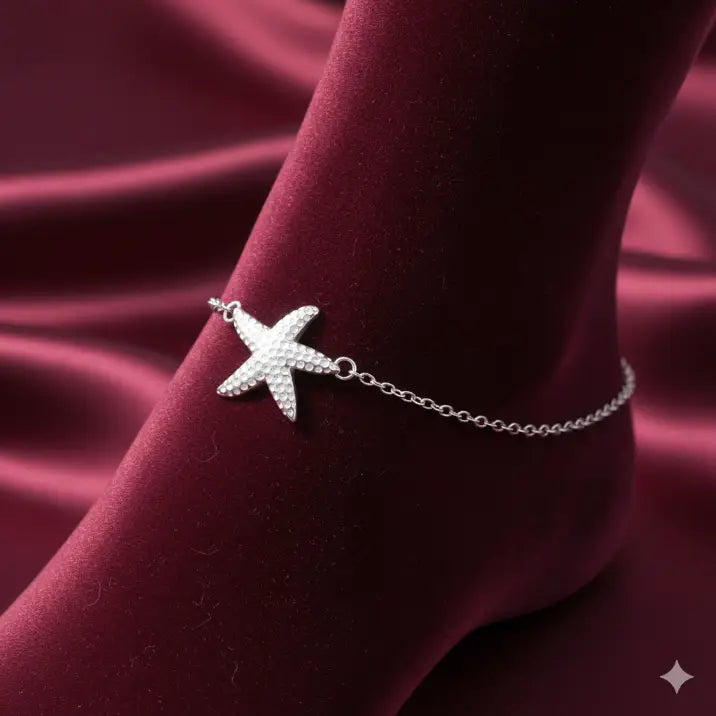 Bratara de picior din argint ARIELLE