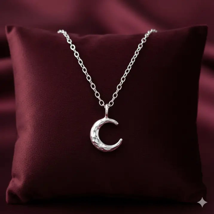 Colier din argint ASTRA cu semiluna