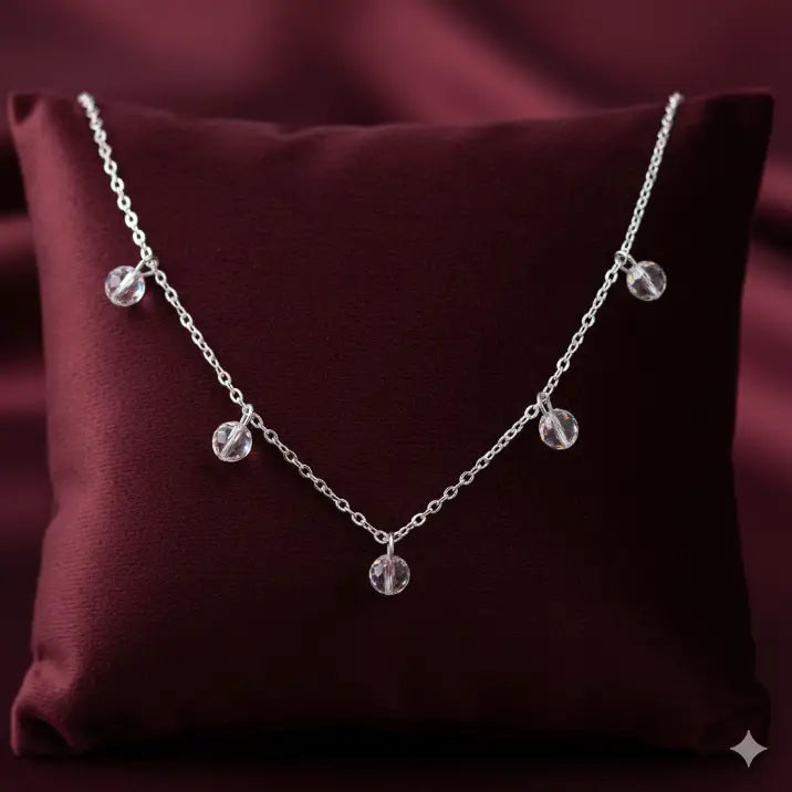 Colier din argint EMMELINE cu pietre zirconia