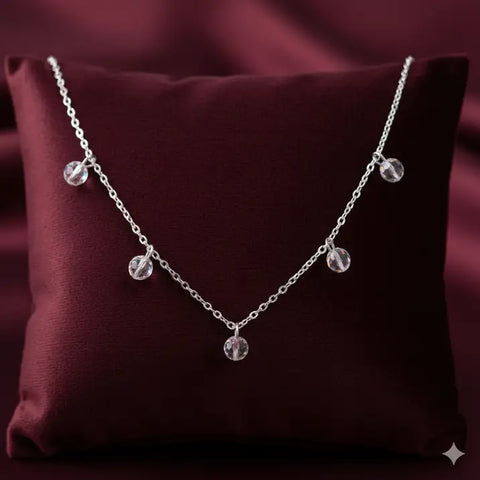 Colier din argint EMMELINE cu pietre zirconia